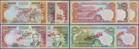 Western Samoa: set with 5 Banknotes series ND(2002 & 2005) with title ”legal tender in SAMOA” comprising 5, 10, 20, 50 and 100 Tala SPECIMEN, P.33s-37...