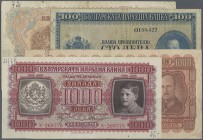 Bulgaria: large set with 34 Banknotes from 1925 till the 1974 series containing for example 100 Leva 1925 (P.46), 1000 Leva 1940 (P.59), 1000 Leva 194...