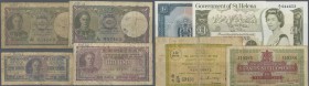 Ceylon: nice set with 11 Banknotes 1942 till 1965 comprising 10 Cents 1942, 50 Cents 1949, 1 Rupee 1947, 1 Rupee 1948 and many more in different condi...