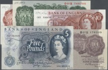 Great Britain: set with 14 Banknotes series 1940's till 1970's comrising for example 10 Shillings ND(1948-60) P.368c (XF), 10 Shillings ND(1940-48) P....