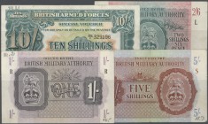 Great Britain: set with 15 Banknotes BAF including the 2 Shillings 6 Pence, 1 and 5 Shillings series 1943 till the 10 Shillings 2nd series ND(1948). C...