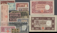 Italy: huge set with 60 Banknotes Italy with a lot of notes from all periods for example 10 Lire Biglietto di Stato, 5 Lire Regno D'Italia, 100 Lire R...