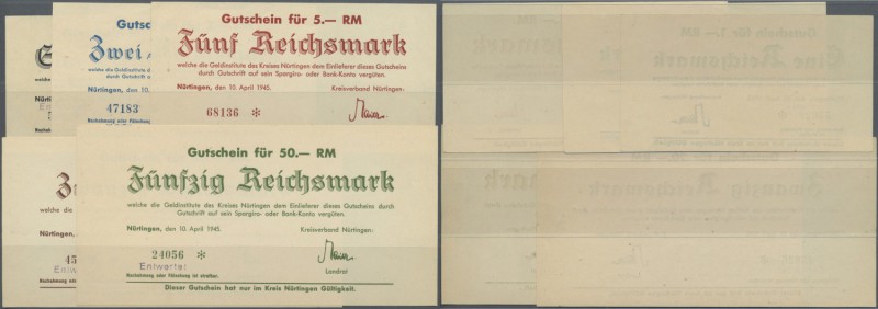 Deutschland - Alliierte Miltärbehörde + Ausgaben 1945-1948: Nürtingen, Kreisverb...