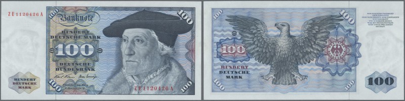 Deutschland - Bank Deutscher Länder + Bundesrepublik Deutschland: 100 DM 1970, E...