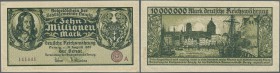 Deutschland - Nebengebiete Deutsches Reich: Danzig 10.000.000 Mark 1923 P. 25a, in Erhaltung: XF.