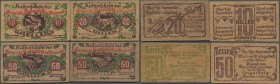 Deutschland - Notgeld besonderer Art: Hadersfeld im Wienerwald (Österreich), Gemeinde, 10, 20, 50 Heller, 1.6.1920, 1. Auflage, 50 Heller, 1.6.1920, 2...