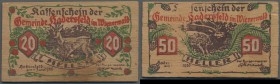 Deutschland - Notgeld besonderer Art: Hadersfeld im Wienerwald (Österreich), Gemeinde, 10, 20, 50 Heller, 1.6.1920, 2. Auflage, Holzgeld, Erh. II, tot...