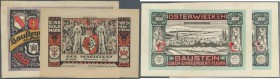 Deutschland - Notgeld besonderer Art: Osterwieck, Stadt, 2 x 20 Mark, 3 x 50 Mark, 2 x 100 Mark, alle 1.5.1922, 500 Mark, 4.12.1922, alle weißes Glacé...