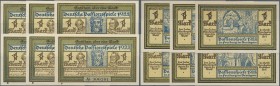 Deutschland - Notgeld - Baden: Freiburg, Deutsche Passionsspiele, 6 x 1 Mark, 1.3.1922 - 1.10.1922, Erh. I-, total 6 Scheine
