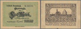 Deutschland - Notgeld - Bayern: Krumbach, Distrikt, 5 Mark, 20 Mark, 1.12.1918, Erh. I-, 2 Scheine