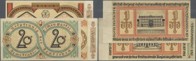 Deutschland - Notgeld - Berlin und Brandenburg: Berlin, Deutsche Demokratische Partei, 20, 50 (1848), 200 Mark, o. D., Erh. II-, total 3 Scheine