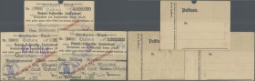 Deutschland - Notgeld - Berlin und Brandenburg: Dahme, Magistrat, 50 Tsd., 1 Mio. Mark, 15.8.1923, 4 Mio. Mark, 22.8.1923, gedr. Postkartenschecks auf...