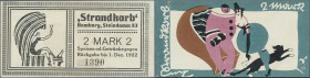 Deutschland - Notgeld - Hamburg: Hamburg, ”Strandkorb” Steindamm 83, 2 Mark, o. D. - 1.12.1922, vs. ohne Unterdruck, Erh. II
