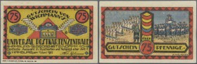 Deutschland - Notgeld - Hamburg: Hamburg, Wichmann's Universal Postkartenzentrale, 75 Pf., 1.6.1921 - 1.7.1922, Erh. I-
