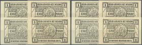 Deutschland - Notgeld - Niedersachsen: Rüstringen, Rüstringer Heimatbund, 4 x 1 Mark, 1921, jeweils ohne Punkt nach der Druckfirma, Erh. I-, total 4 S...