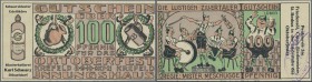 Deutschland - Notgeld - Rheinland: Crefeld, Innungshaus, 100 Pf., 8. - 31.10.1921, mit Stempel, Erh. I-, aber evtl. zweiseitig beschnitten