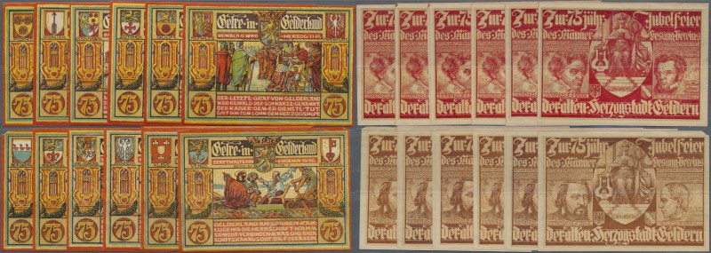 Deutschland - Notgeld - Rheinland: Geldern, Männergesangverein, 2 Serien zu 6 x ...