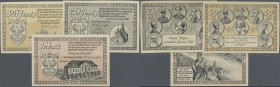 Deutschland - Notgeld - Rheinland: Sinzig, Stadt, 50, 75 Pf., 1 Mark, 1.8.1921, Erh. II, total 3 Scheine