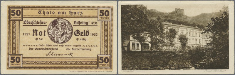 Deutschland - Notgeld - Sachsen-Anhalt: Thale, Gemeinde, 96 Stück der postkarten...