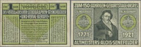 Deutschland - Notgeld - Thüringen: Gera, Zahlstelle des Verbandes der Lithographen, Steindrucker und verwandter Berufe, 1 Mark, 6.11.1921, Erh. III