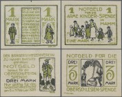 Deutschland - Notgeld - Westfalen: Hamm, Bürgerschützenverein, 1, 3 Mark, 6./7.2.1921, Erh. I, II-, total 2 Scheine