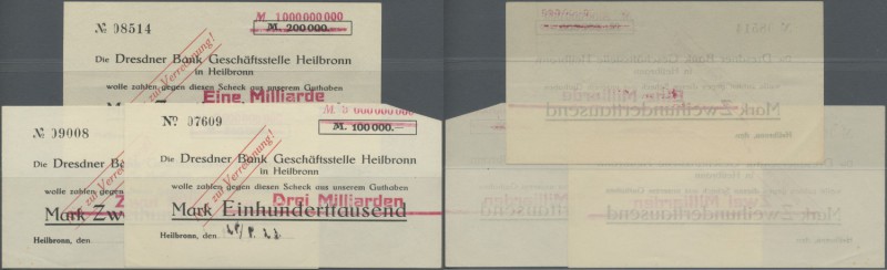 Deutschland - Notgeld - Württemberg: Heilbronn, Dresdner Bank Geschäftsstelle He...