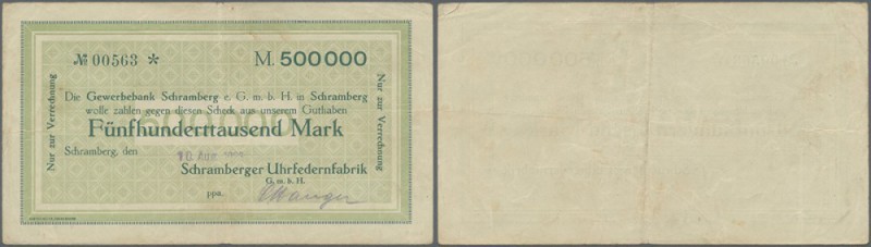 Deutschland - Notgeld - Württemberg: Schramberg, Schramberger Uhrfedernfabrik Gm...