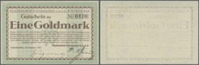Deutschland - Notgeld - Württemberg: Unterkochen, Papierfabrik GmbH, 1 Goldmark, Oktober 1923, Erh. I