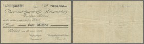 Deutschland - Notgeld - Württemberg: Wildbad, Stadtgemeinde, 1 Mio. Mark, 10.9.1923, 5 Mio. Mark, 20.9.1923, Schecks auf Oberamtssparkasse Neuenbürg, ...