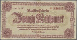 Deutschland - Deutsches Reich bis 1945: kleiner Posten mit 37 Banknoten Dt. Reich von 1906 bis 1945 ohne Besonderheiten in meist stark gebrauchter Erh...