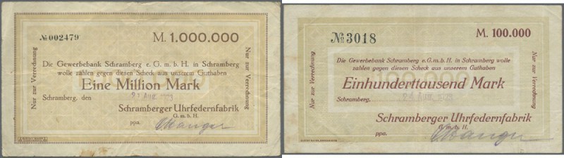 Deutschland - Notgeld - Württemberg: Schramberg, Schramberger Uhrfedernfabrik Gm...