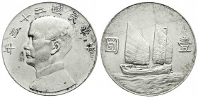 CHINA und Südostasien
China
Republik, 1912-1949
Dollar (Yuan) Jahr 23 = 1934. vorzüglich/Stempelglanz, leichte Kratzer. Lin Gwo Ming 110. Yeoman 34...