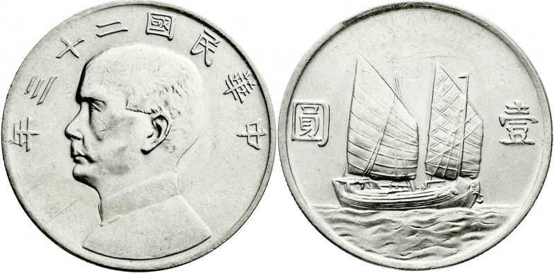 CHINA und Südostasien
China
Republik, 1912-1949
Dollar (Yuan) Jahr 23 = 1934....