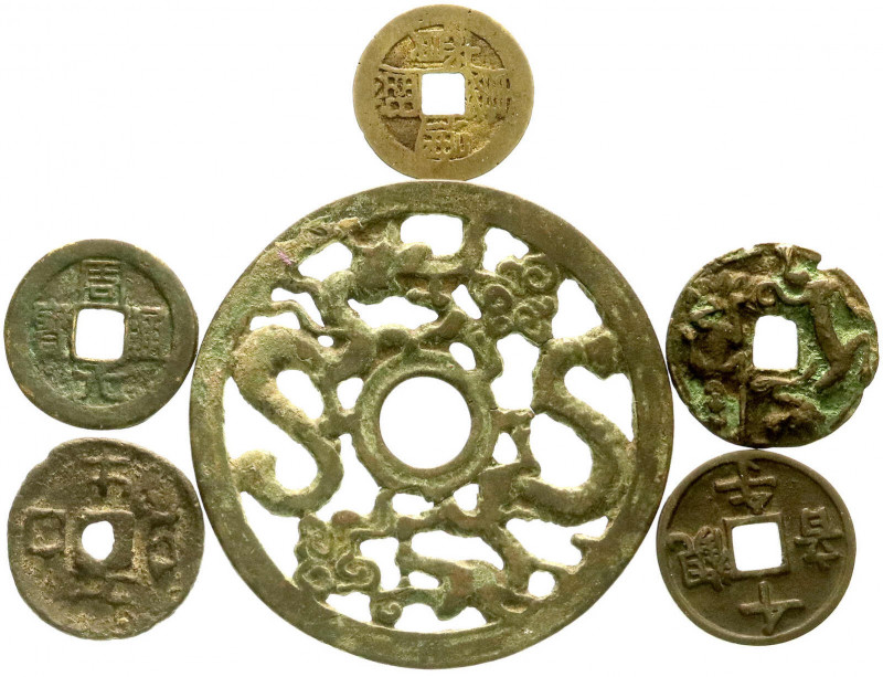 CHINA und Südostasien
China
Amulette
6 Stück: 4 chines. und 2 japan. Amulette...
