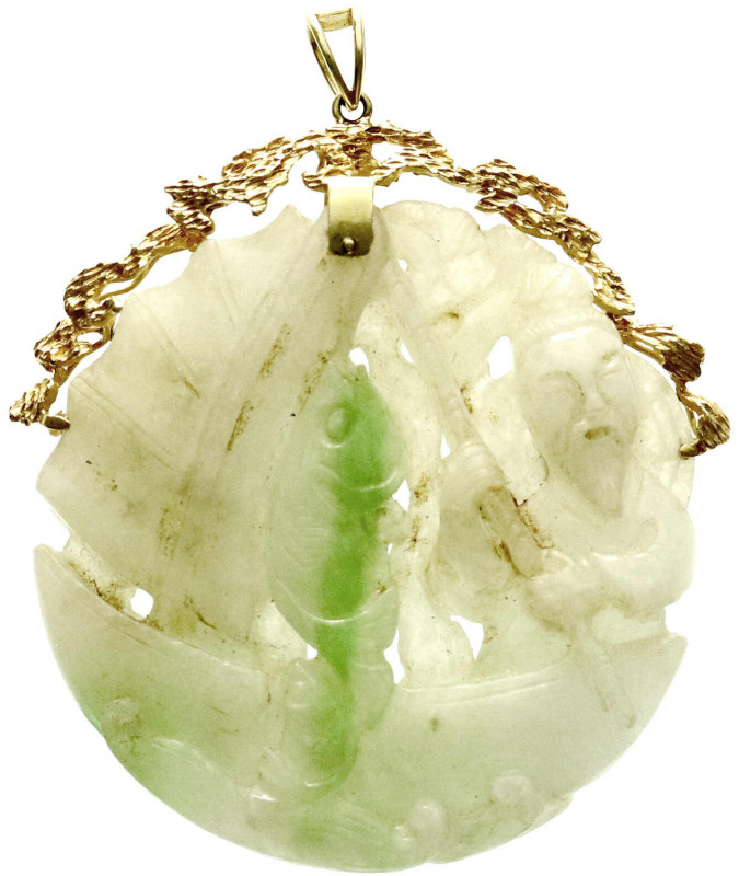 CHINA und Südostasien
China
Varia
Geschnittener Jade-Glücksbringer Motiv Cai ...