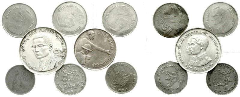 CHINA und Südostasien
Thailand
Lots
13 Stück: 3 Silbermünzen 50 Baht 1971 20 ...