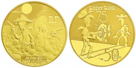 Ausländische Goldmünzen und -medaillen
Frankreich
Fünfte Republik, seit 1958
50 Euro 2021. Luckey Luke. 7/78 g. 999/1000. Im Originaletui mit Zerti...