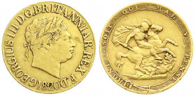 Ausländische Goldmünzen und -medaillen
Grossbritannien
George III., 1760-1820
Sovereign 1820. 7,94 g. 917/1000. sehr schön. Spink. 3785 C. Friedber...