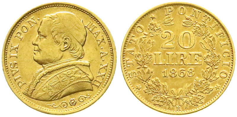 Ausländische Goldmünzen und -medaillen
Italien-Kirchenstaat
Pius IX., 1846-187...