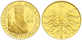 Ausländische Goldmünzen und -medaillen
Italien-Kirchenstaat
Pius XII., 1939-1958
Goldmedaille im Dukaten-Gewicht o.J, unsign. Auf 10 Jahre Dogma de...