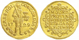Ausländische Goldmünzen und -medaillen
Niederlande-Holland
Provinz 1581-1795
Dukat 1729. 3,51 g. vorzüglich/Stempelglanz, selten in dieser Erhaltun...