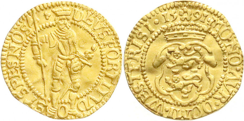 Ausländische Goldmünzen und -medaillen
Niederlande-Westfriesland
Dukat 1591 ("...