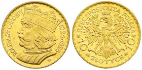 Ausländische Goldmünzen und -medaillen
Polen
Zweite Republik, 1923-1939
10 Zlotych 1925. 3,23 g. 900/1000. vorzüglich/Stempelglanz. Friedberg 116. ...