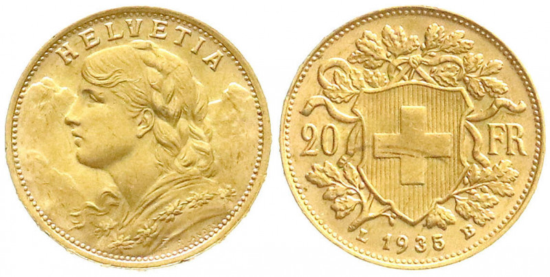 Ausländische Goldmünzen und -medaillen
Schweiz
Eidgenossenschaft, seit 1850
2...