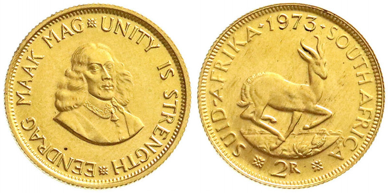 Ausländische Goldmünzen und -medaillen
Südafrika
Republik, seit 1961
2 Rand 1...
