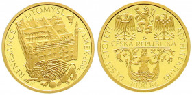 Ausländische Goldmünzen und -medaillen
Tschechische Republik
Seit 1993
2000 Kronen 2002. Renaissanceschloss in Litomysl. 6,22 g. Feingold. Im Origi...