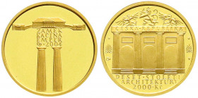 Ausländische Goldmünzen und -medaillen
Tschechische Republik
Seit 1993
2000 Kronen 2004. Schloss in Kacina. 6,22 g. Feingold. Im Originaletui. Aufl...