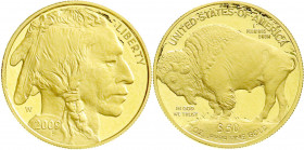 Ausländische Goldmünzen und -medaillen
Vereinigte Staaten von Amerika
Unabhängigkeit, seit 1776
50 Dollars (1 Unze Gold) 2009. Buffalo. 31,1035 g. ...