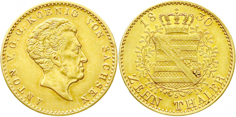 Altdeutsche Goldmünzen und -medaillen
Sachsen-Albertinische Linie
Anton, 1827-...