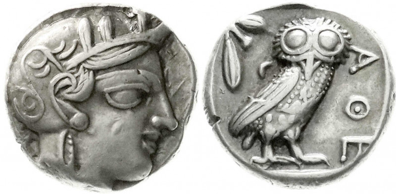 Altgriechische Münzen
Attika
Athen
Tetradrachme nach 449 v. Chr. Athenakopf m...